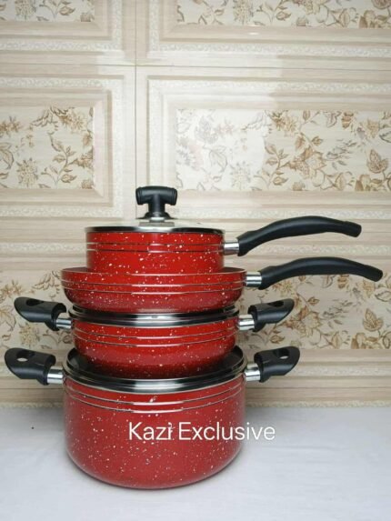 নোয়া ৭ পিস কুকওয়্যার সেট (লাল)