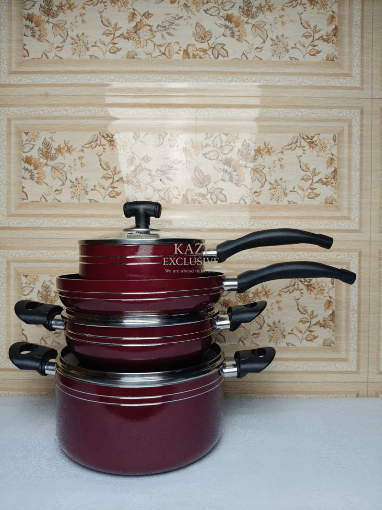 নোয়া ৭ পিস কুকওয়্যার সেট (মেরুন)