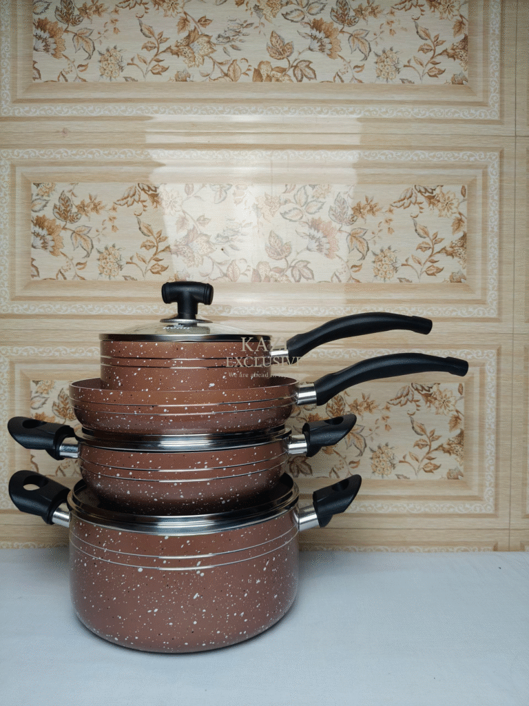 নোয়া ৭ পিস কুকওয়্যার সেট (বাদামি)